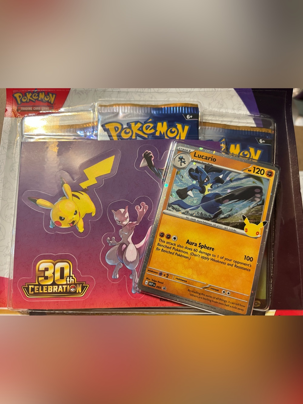 Pokemon 30th Celebration Tech Sticker Collection (Lucario)